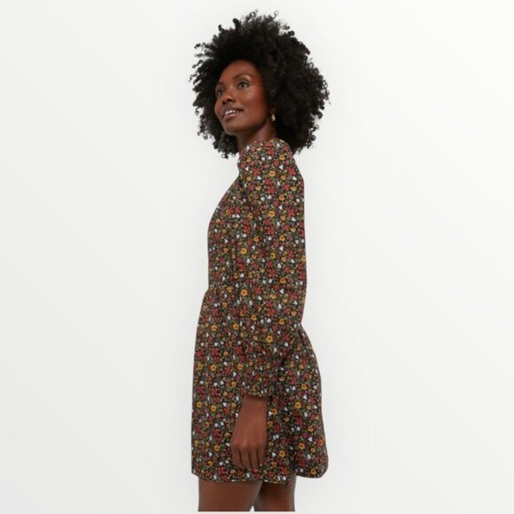 Tuckernuck Hyacinth House Black Multi Floral Square Neck Spencer Dress - Picture 3 of 9